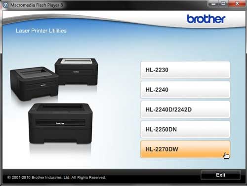 instalar el controlador de impresión brother hl2270dw