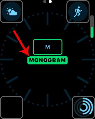 cómo configurar el monograma en el reloj de Apple