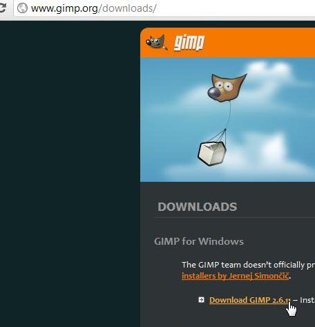 download GIMP