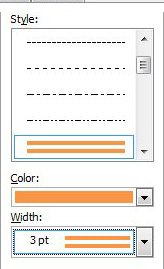 options for paragraph borders for word documents