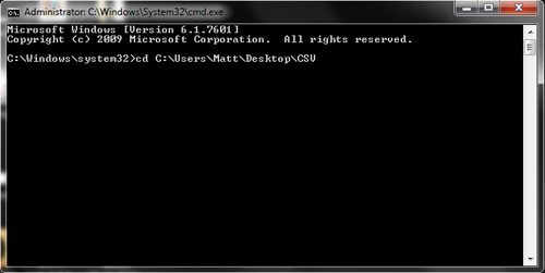 use the command prompt to combine csv files