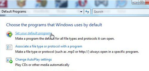 set default browser for when you click an outlook link