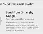 use the send from gmail extension to set gmail as default