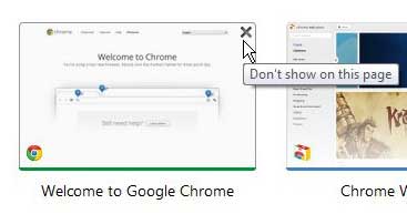 how to remove most visited from Google Chrome