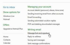 how to edit your signature in hotmail