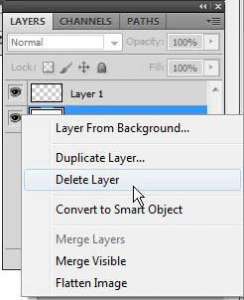 how to make a transparent background in photoshop cs5