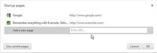 how to open multiple pages on startup in google chrome