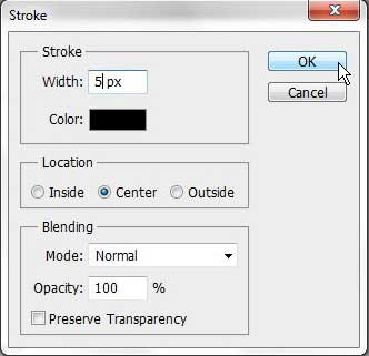 how to stroke selection in photoshop cs5
