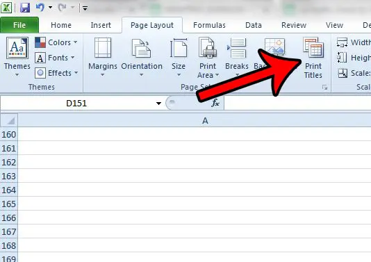 how to get excel rows to repeat at top
