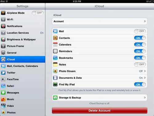 configure your ipad bookmark settings on your ipad
