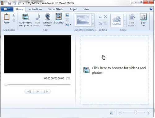 add video clips to movie maker