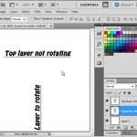 how to rotate a layer in photoshop cs5