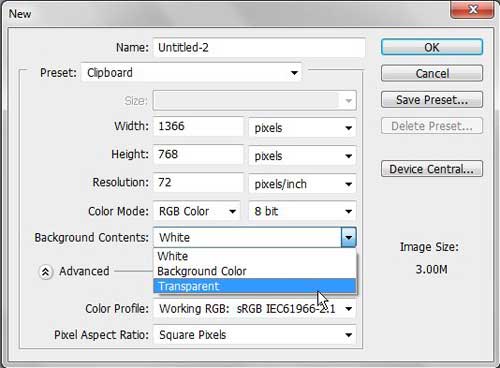 remove the default locked background layer form your Photoshop CS5 image