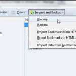 how to backup your bookmarks in firefox