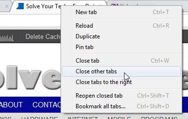 how to close other tabs in google chrome