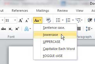 How to Convert Capital Letter to Small Letter in Word 2010 - Solve Your Tech