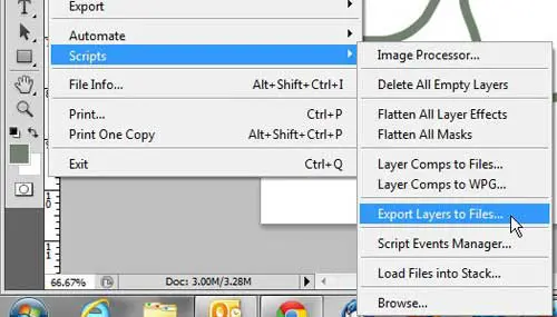use the export layers as files tool