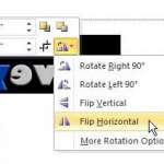 how to flip a picture in powerpoint 2010