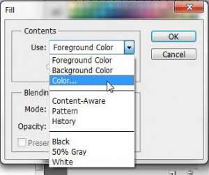 how to change the color of a selection in photoshop cs5
