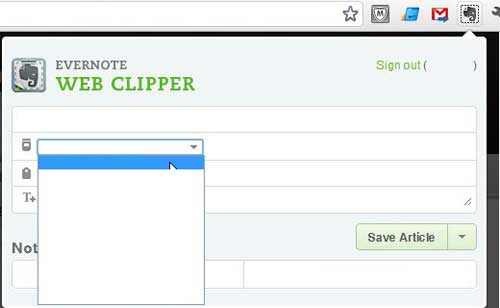 how to use the evernote web clipper in google chrome