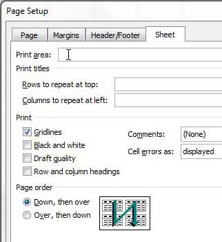 how to print empty cells in excel 2010