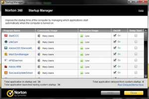 how to use norton 360 to manage startup programs