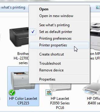 cp1215 printer properties