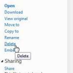how to delete pictures from Skydrive