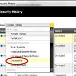 how to view quarantined files in norton 360