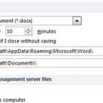 how to save word 2010 files to skydrive by default