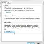how to unlink a skydrive local folder