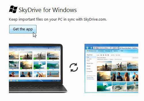 get the skydrive app for windows