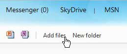 how to upload multiple files to skydrive