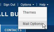 yahoo business mail options