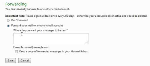 how to forward your hotmail account to outlook.com