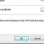 turn on the pop up blocker in internet explorer 9