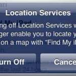 disable ipad 2 location services