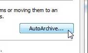 Click the AutoArchive button