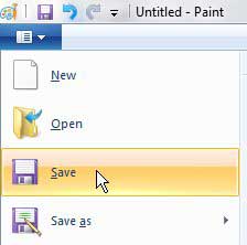 save in paint
