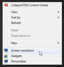 how to change screen resolution in windows 7