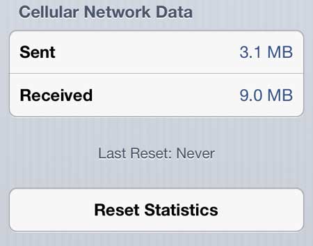how to check data usage on verizon iphone 5