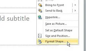 format shape in powerpoint