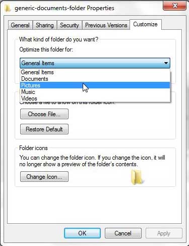 how to optimize a windows 7 folder