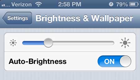 how to lower screen brightness on iphone 5