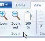 how to zoom in on microsoft paint
