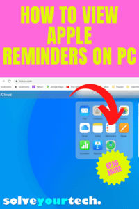 How to View Apple Reminders on PC