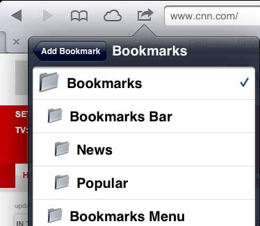 save to the bookmarks bar folder