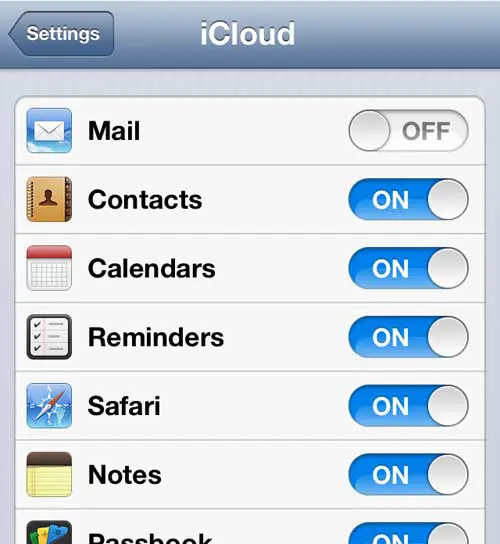 turn on the notes and reminders options
