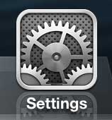 tap the Settings icon