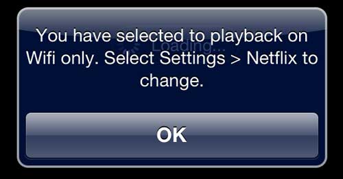 Only Watch Netflix on the iPhone 5 When Connected to WiFi - 85